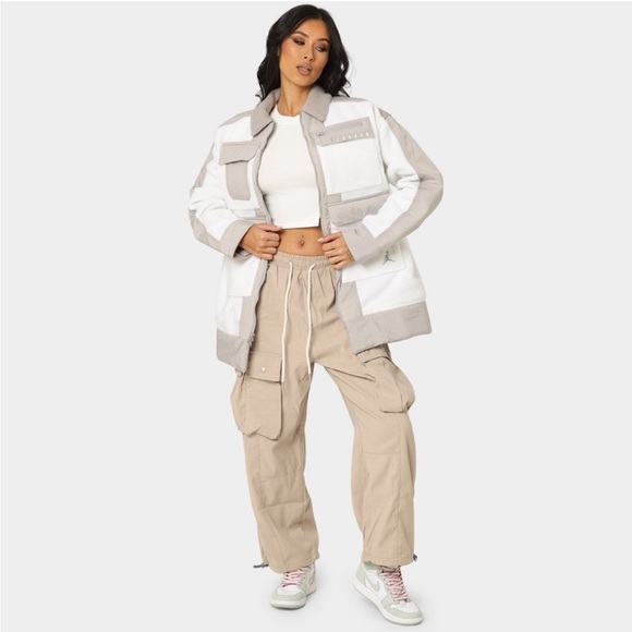 Nike x Jordan Collaboration : 2021 Air Jordan Jacket Summit White | Size L | NWT - Picture 13 of 16